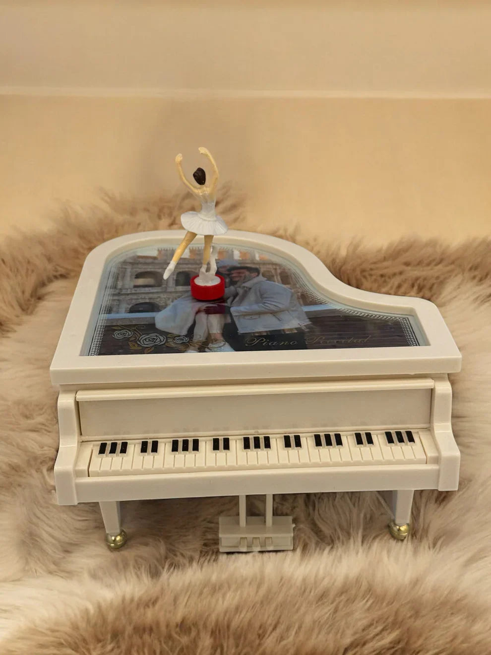 Annelere Özel Balerinli Fotoğraflı Müzik Kutusu